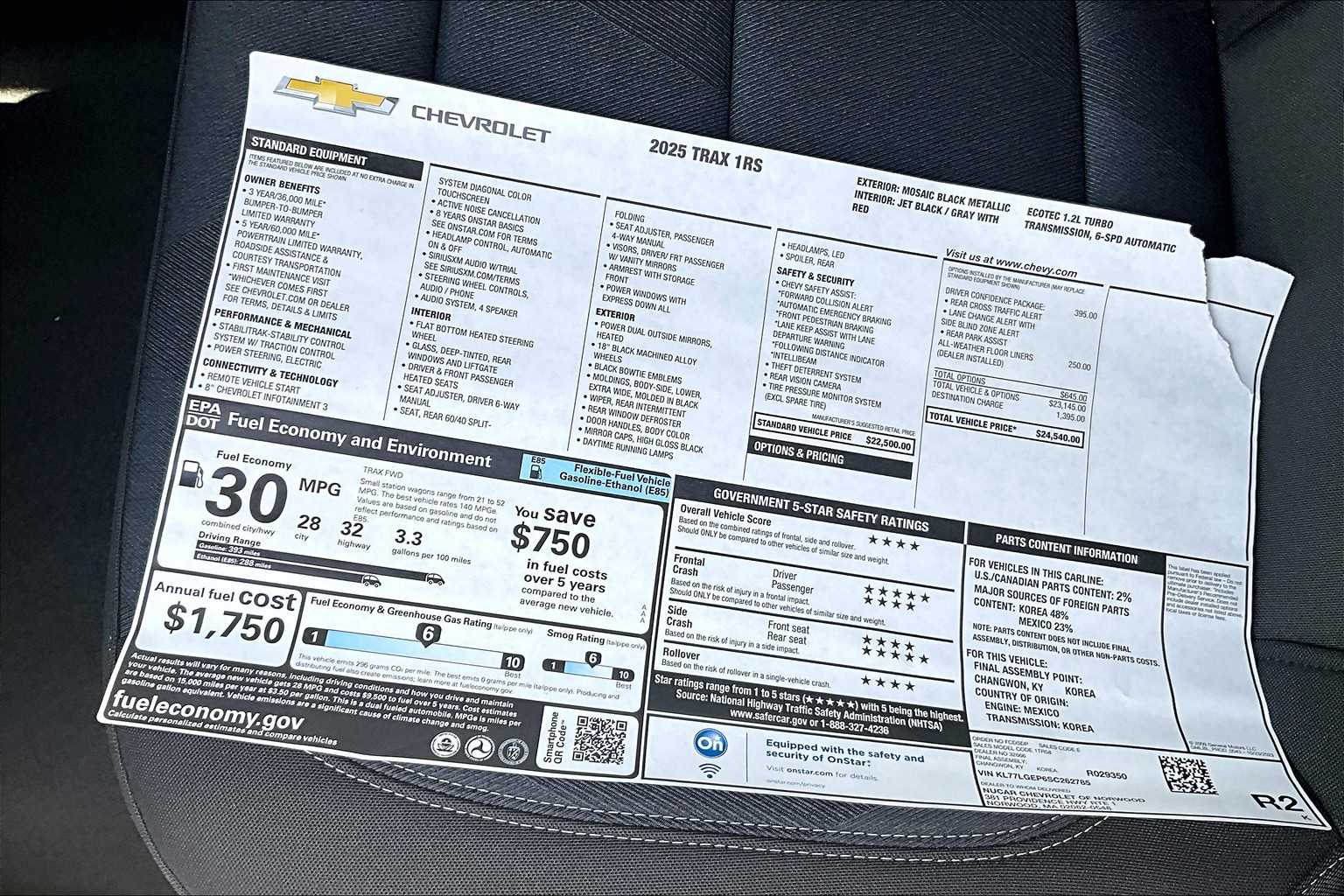 2025 Chevrolet Trax 1RS - Photo 18