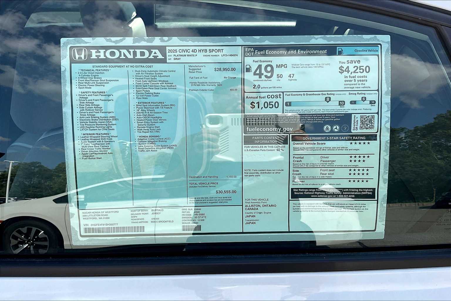 2025 Honda Civic Hybrid Sport - Photo 17