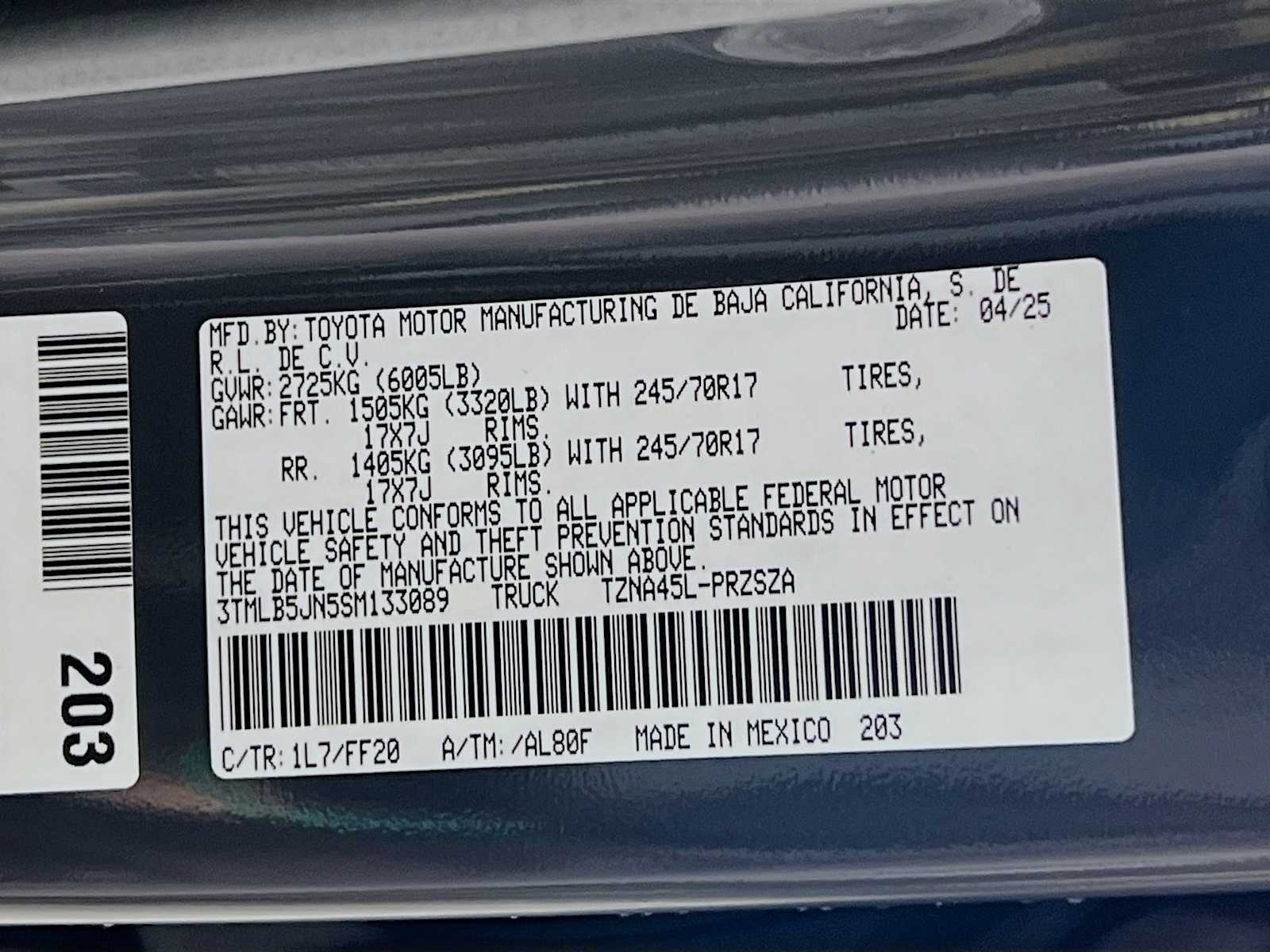 2025 Toyota Tacoma SR5 - Photo 19