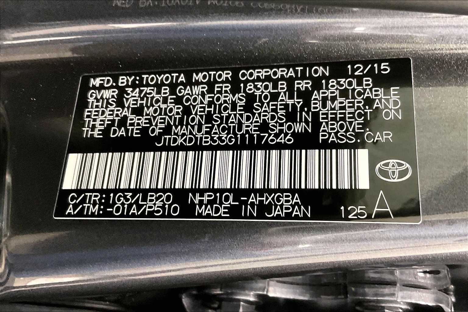 2016 Toyota Prius c Four - Photo 35