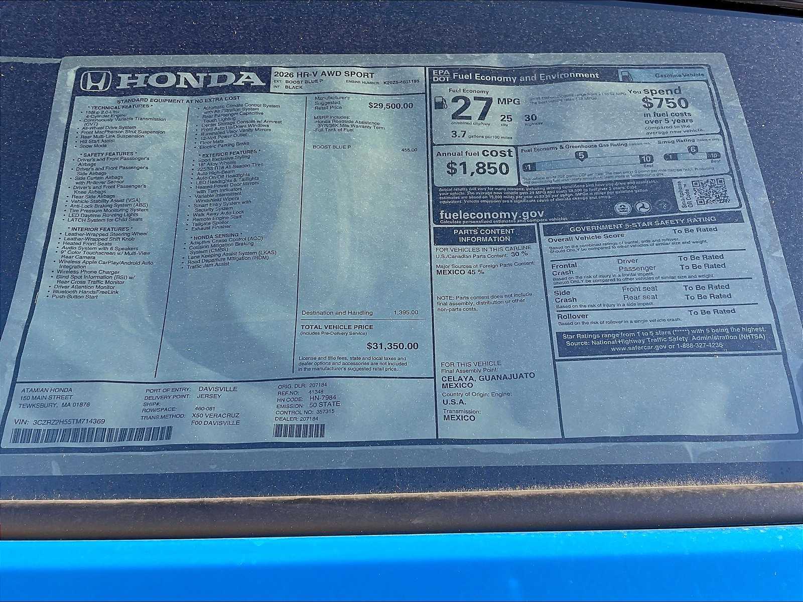 2026 Honda HR-V Sport - Photo 18