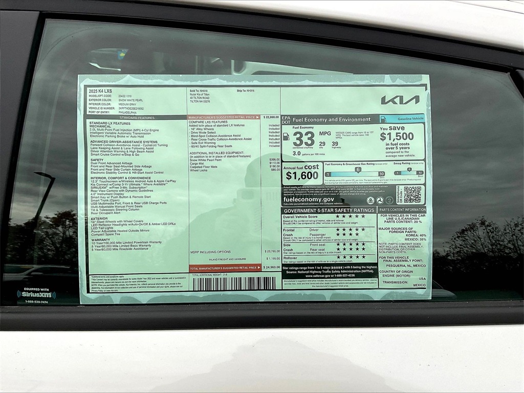 2025 Kia K4 LXS - Photo 17