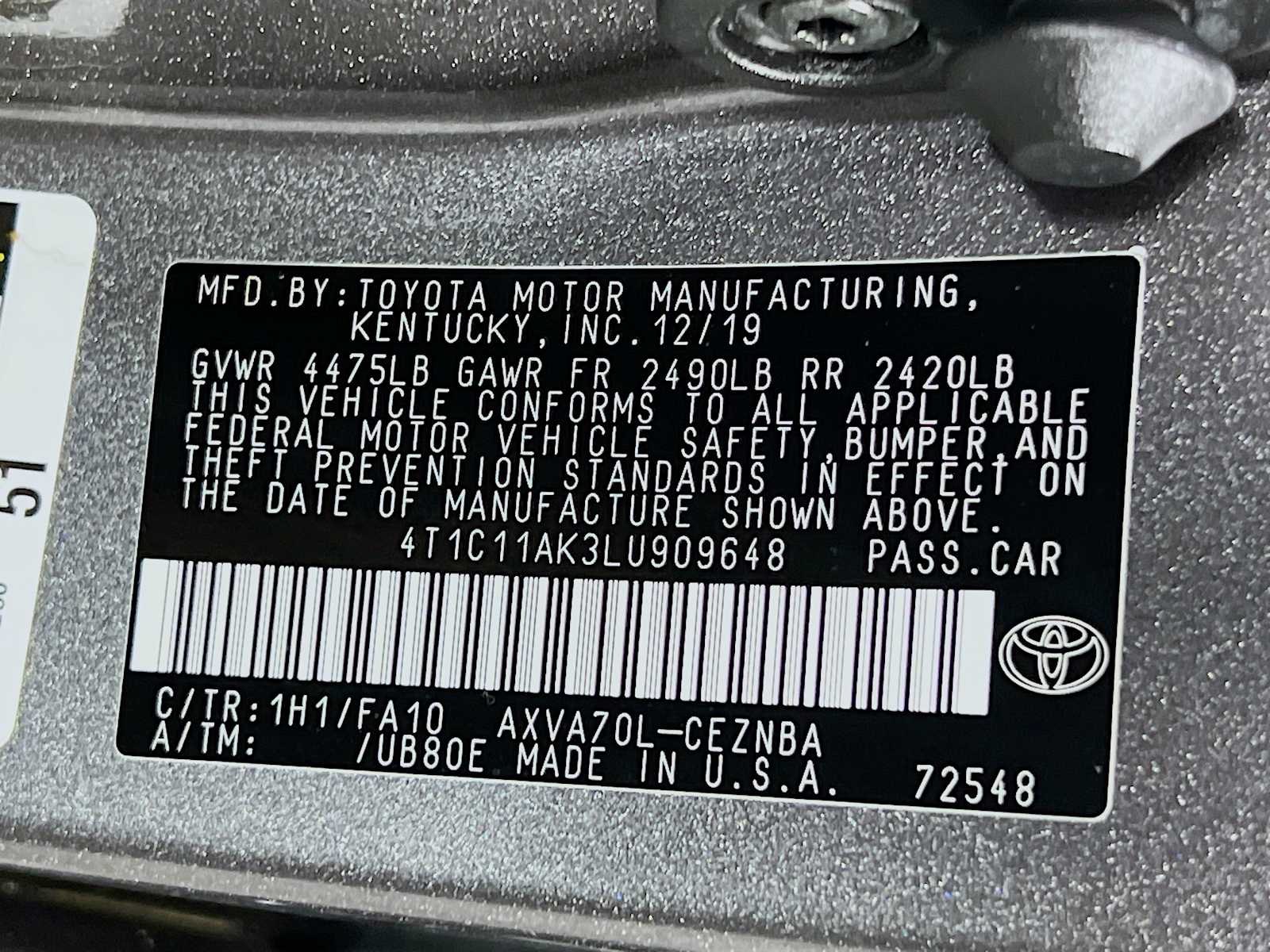 2020 Toyota Camry LE - Photo 30