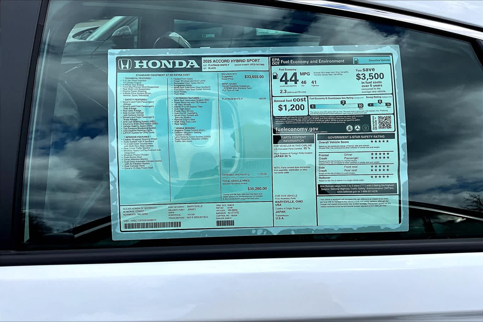 2025 Honda Accord Hybrid Sport - Photo 17