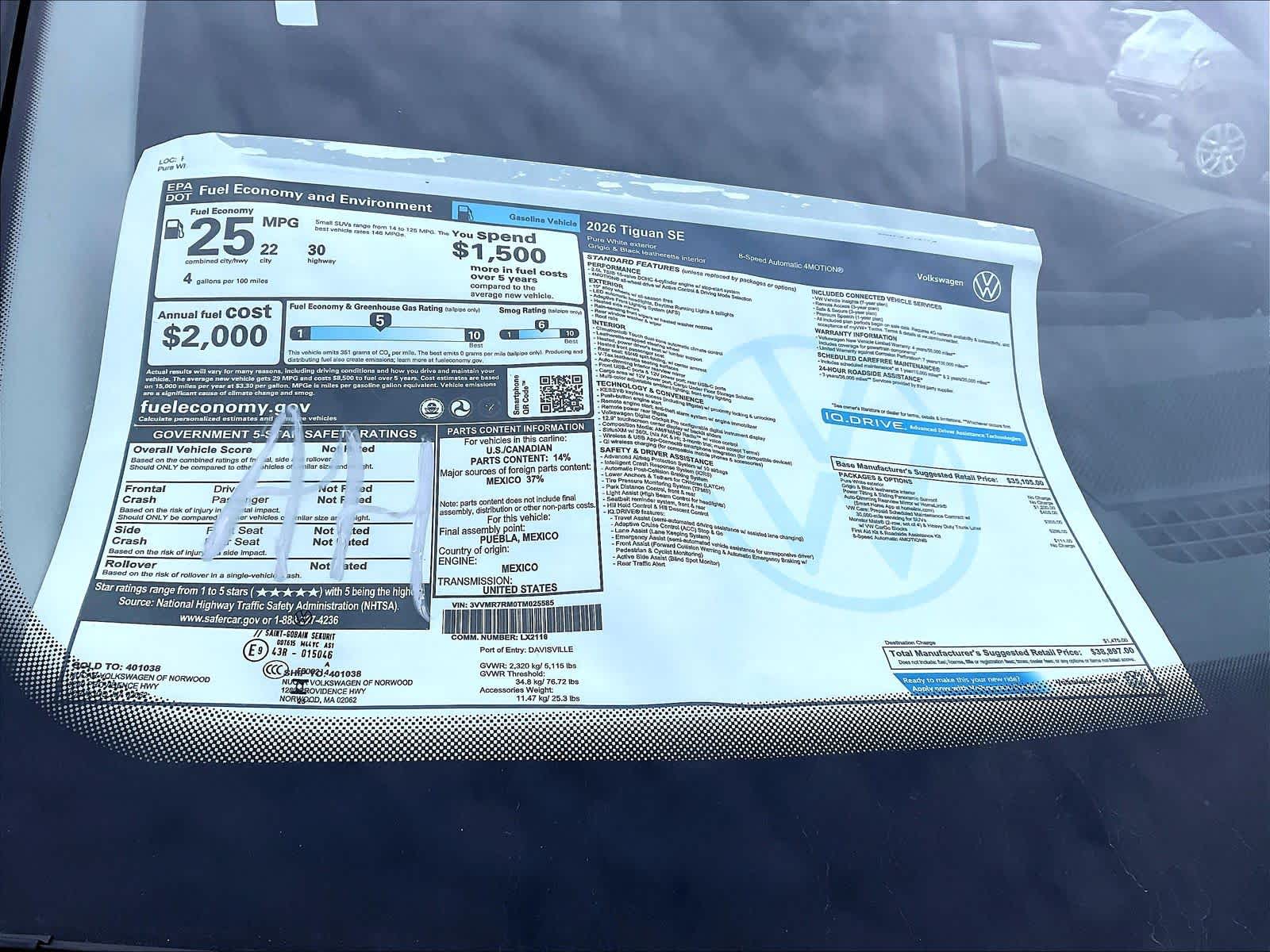 2026 Volkswagen Tiguan SE - Photo 18