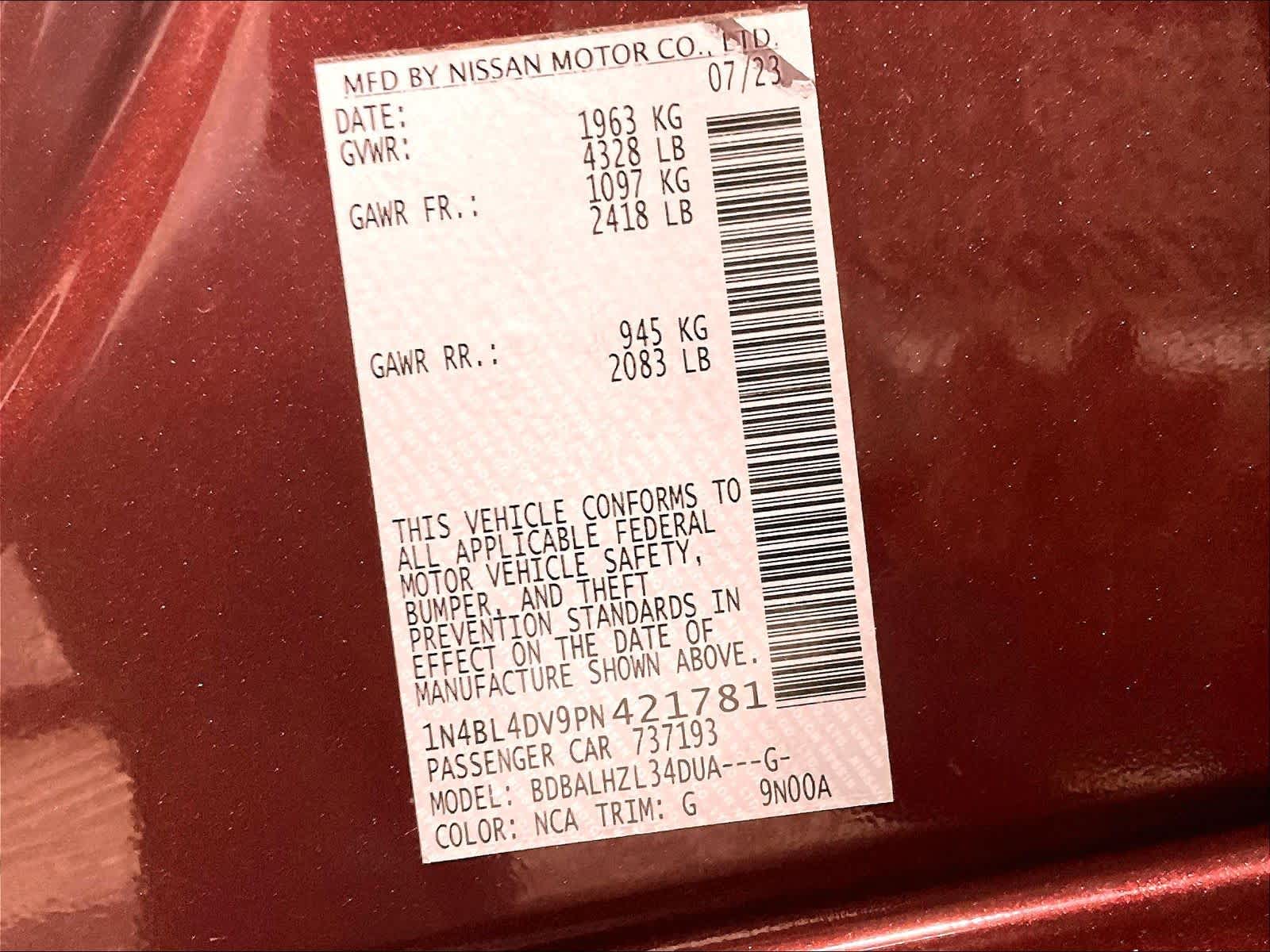 2023 Nissan Altima 2.5 SV - Photo 35