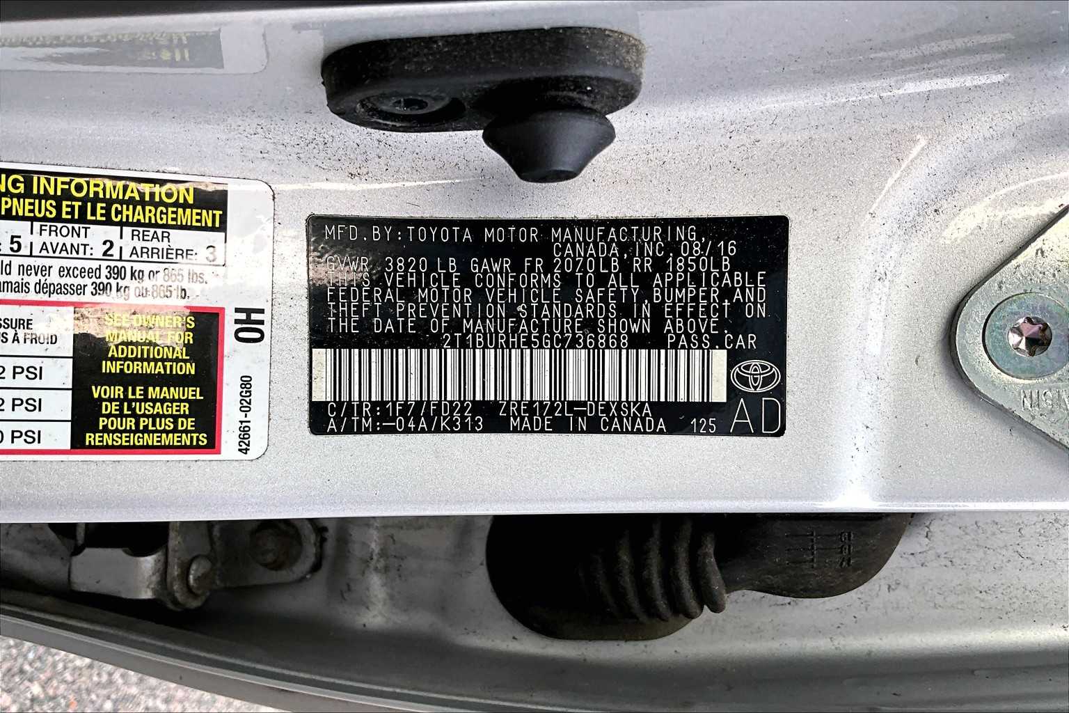 2016 Toyota Corolla S Plus - Photo 6