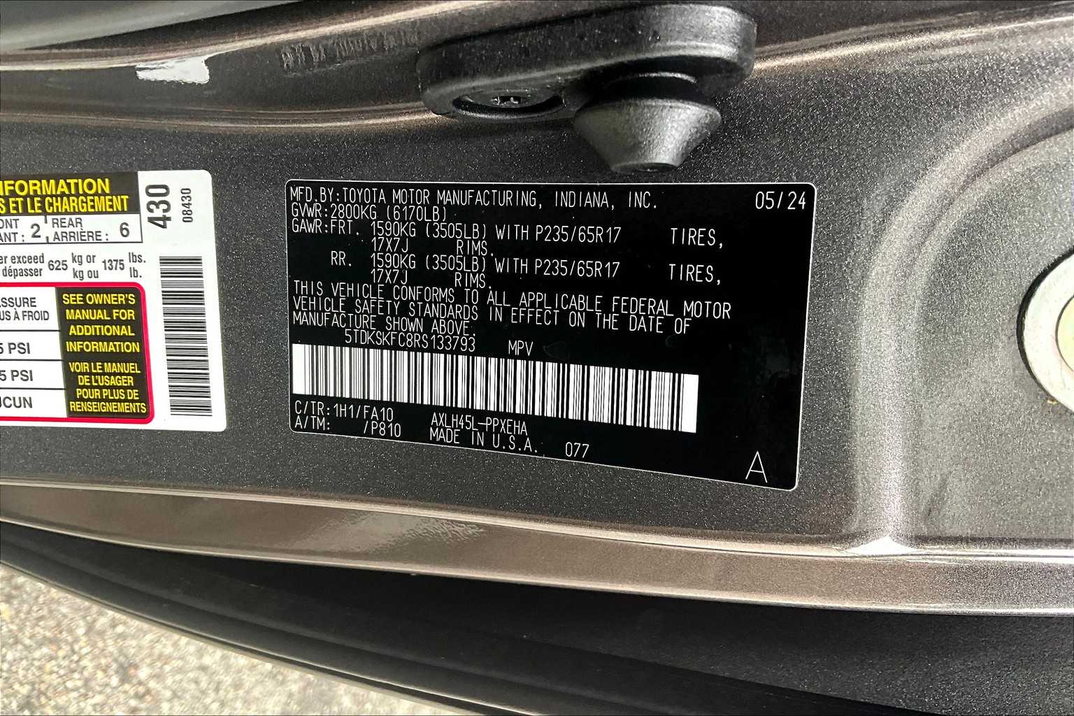 2024 Toyota Sienna LE - Photo 37