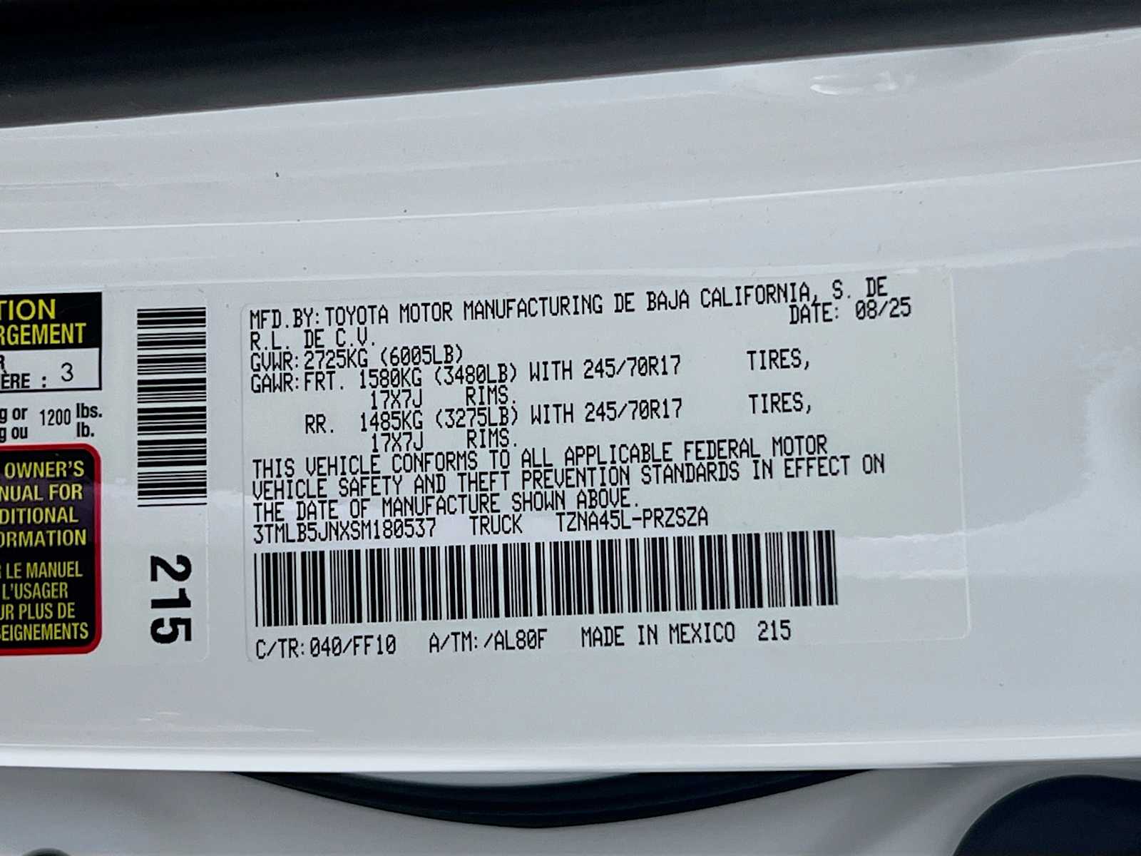 2025 Toyota Tacoma SR5 - Photo 19