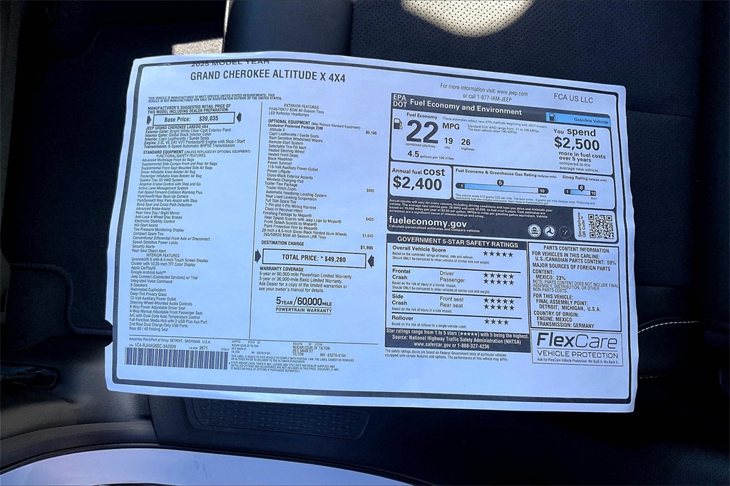 2025 Jeep Grand Cherokee Altitude X - Photo 17