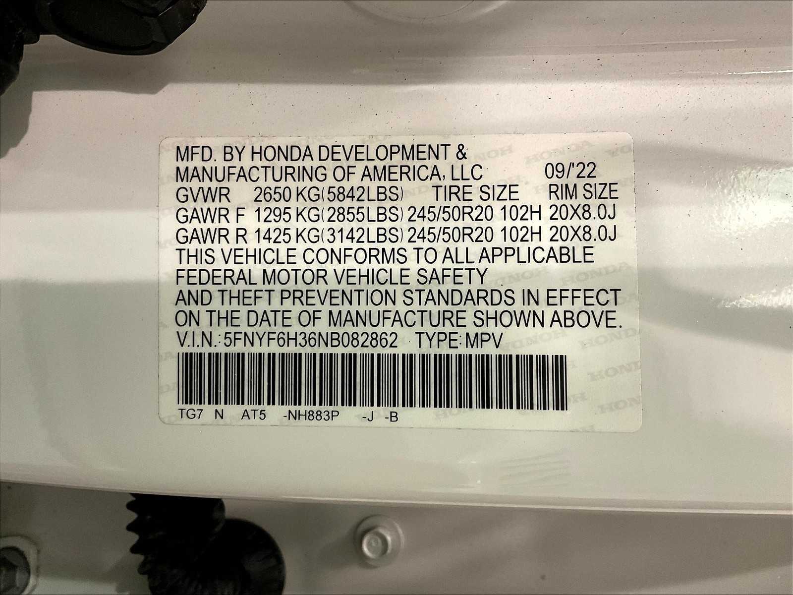 2022 Honda Pilot Sport - Photo 35