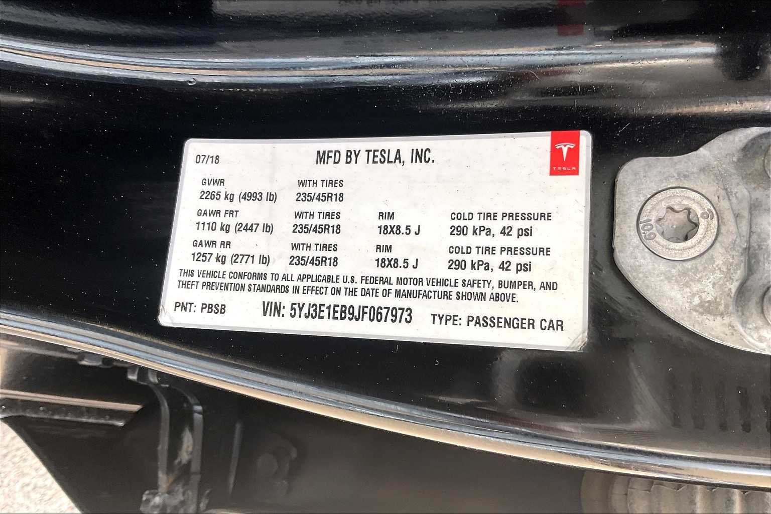 2018 Tesla Model 3 Long Range Battery - Photo 35