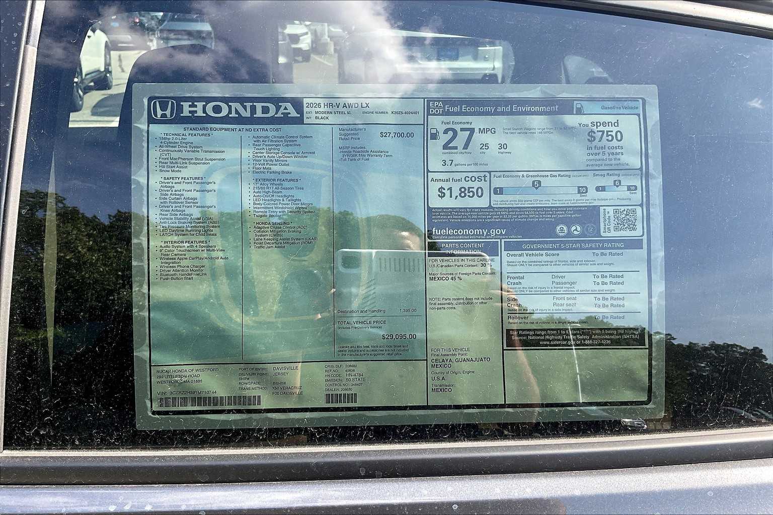 2026 Honda HR-V LX - Photo 18