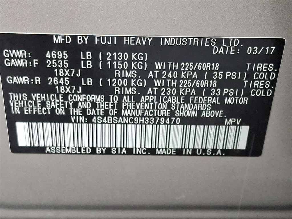 2017 Subaru Outback 2.5i - Photo 27