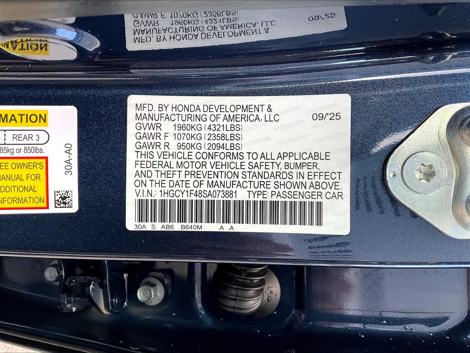 2025 Honda Accord SE - Photo 17