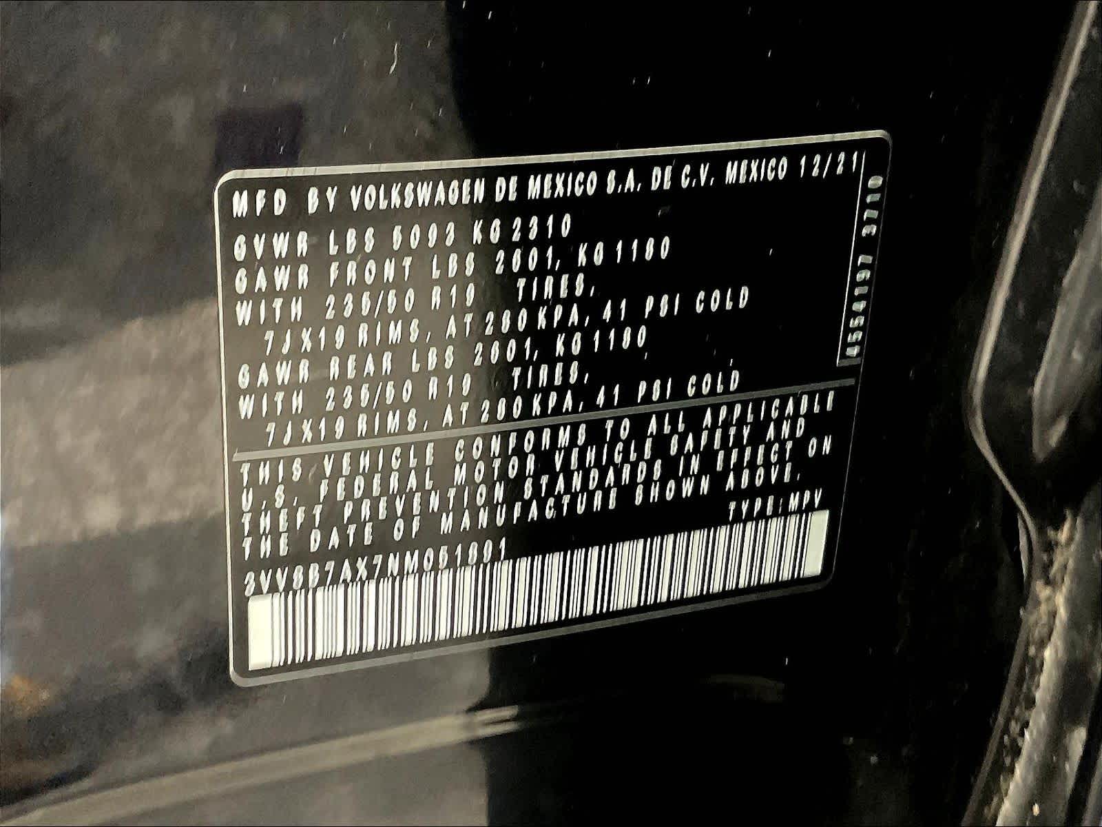 2022 Volkswagen Tiguan SE R-Line Black - Photo 36