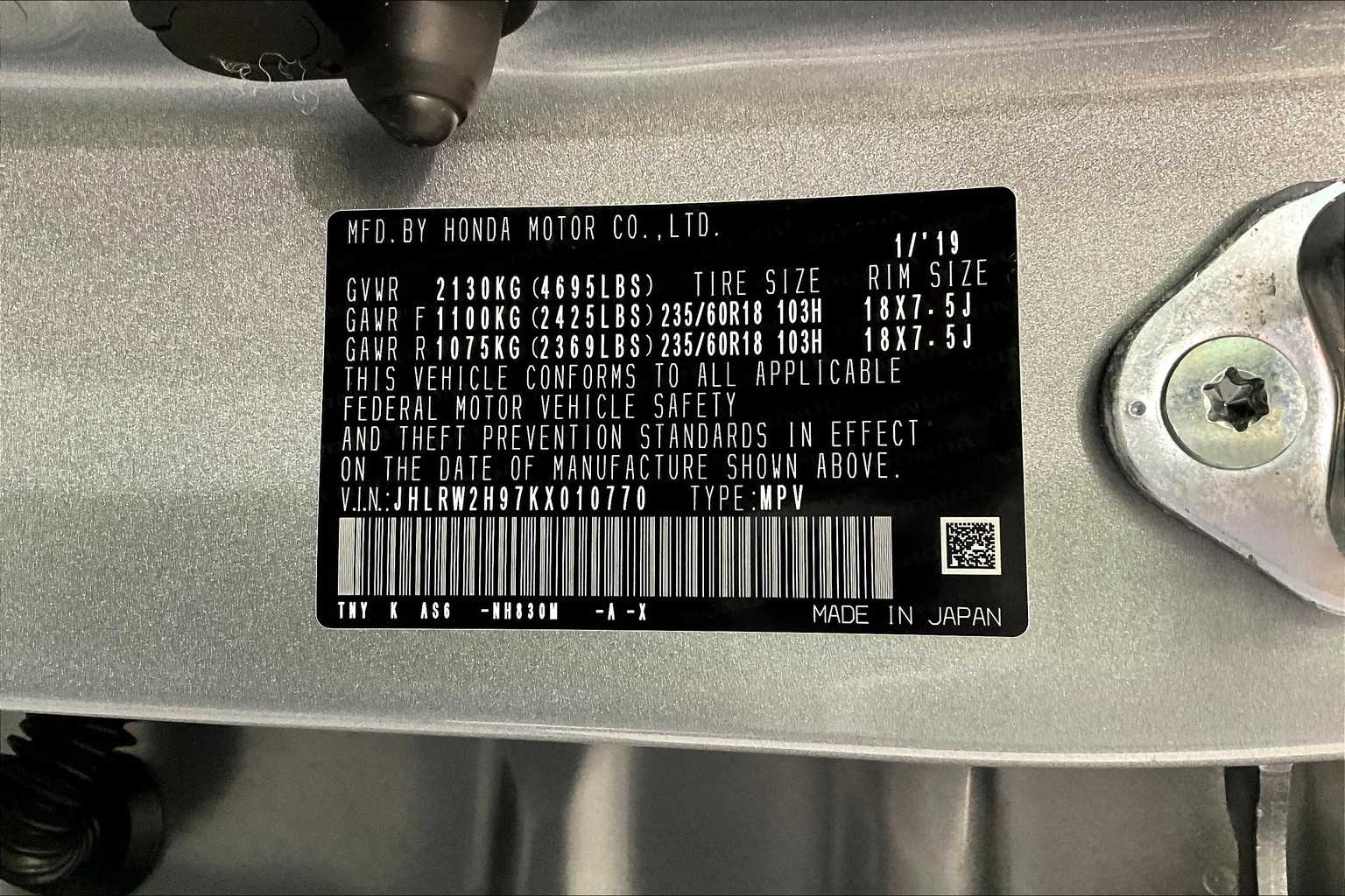 2019 Honda CR-V Touring - Photo 36