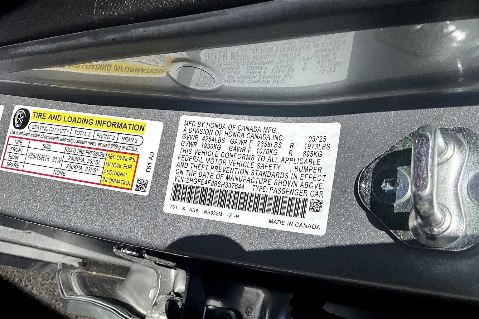 2025 Honda Civic Hybrid Sport - Photo 17