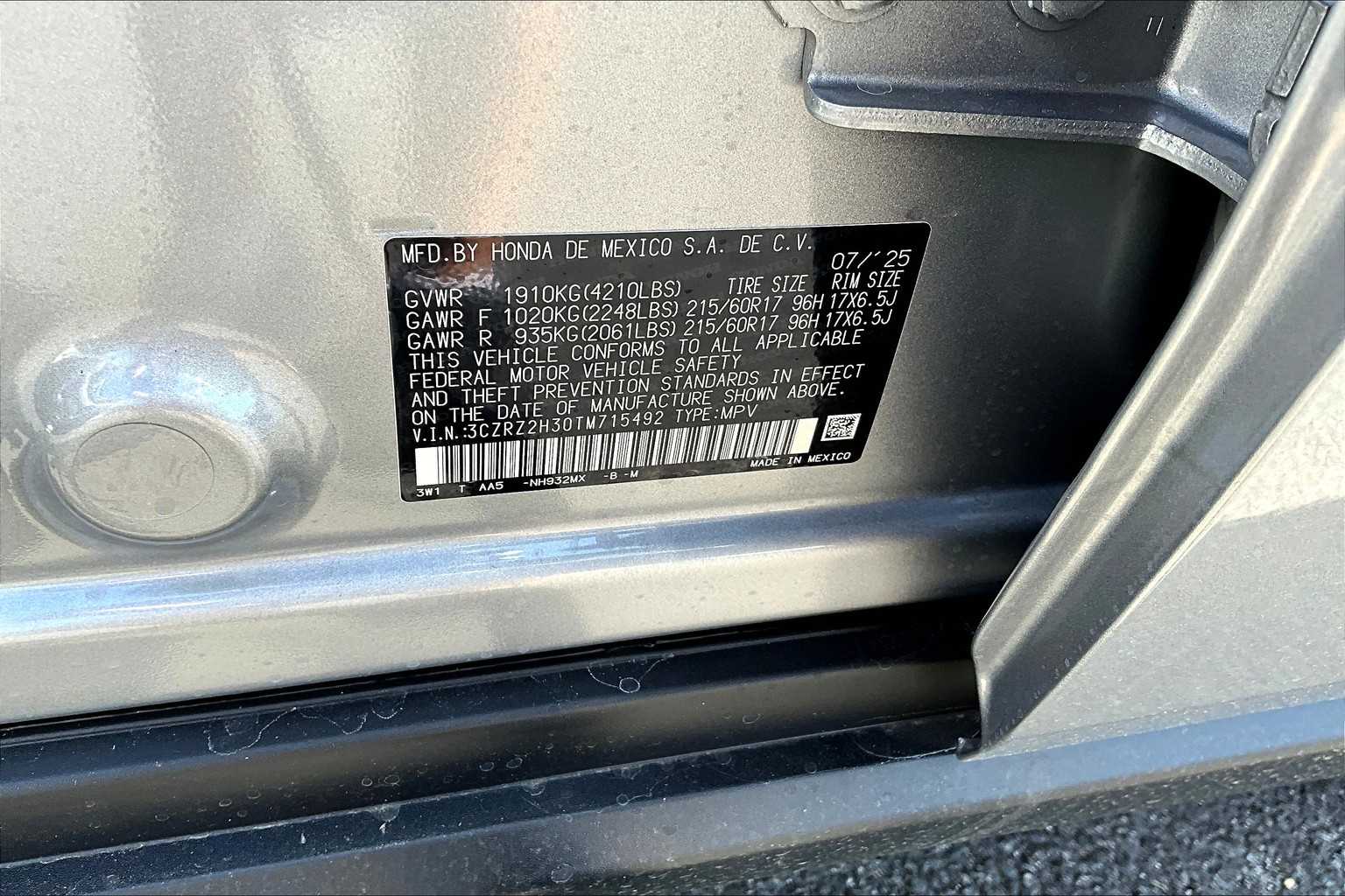2026 Honda HR-V LX - Photo 17