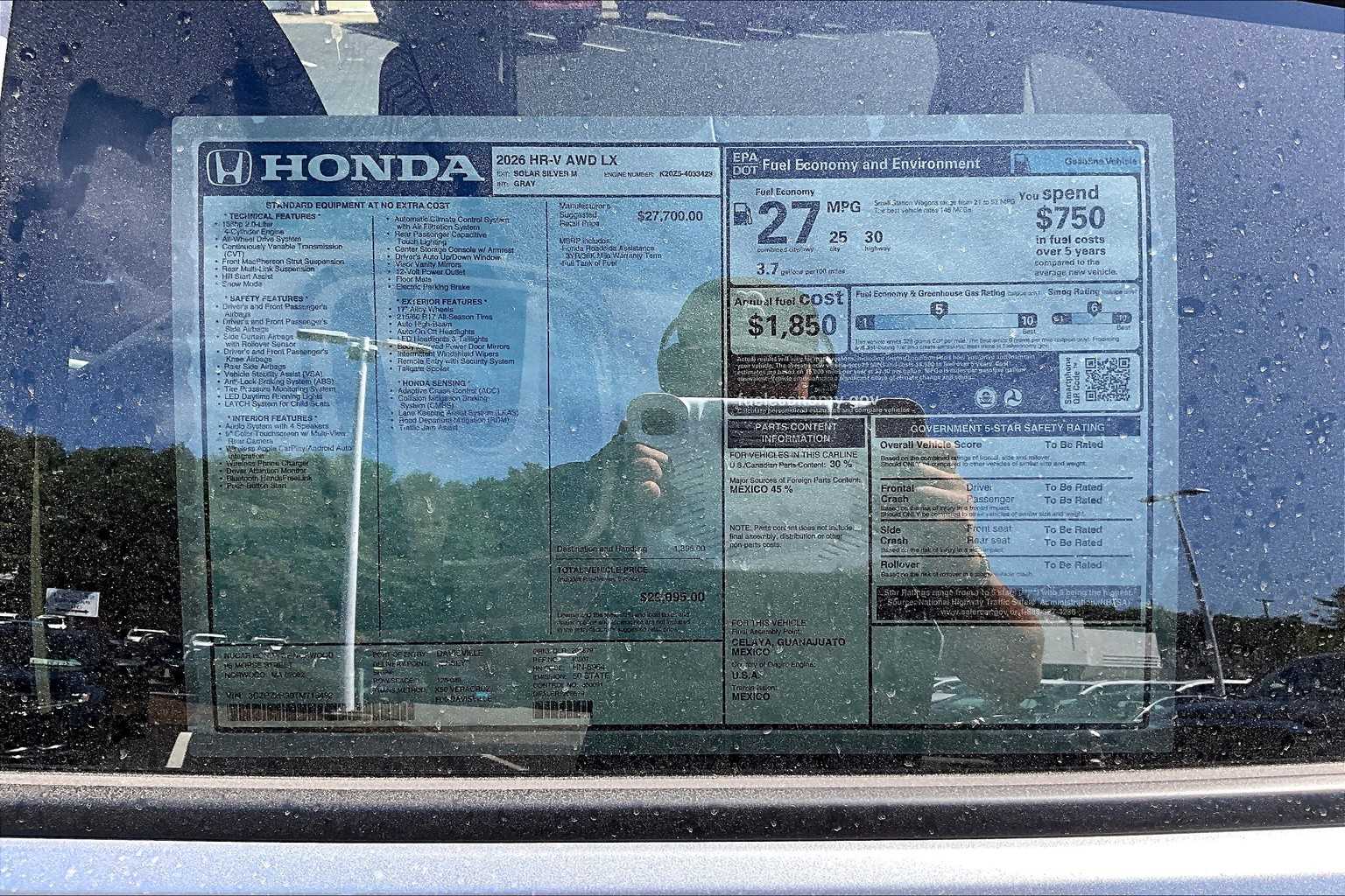 2026 Honda HR-V LX - Photo 18