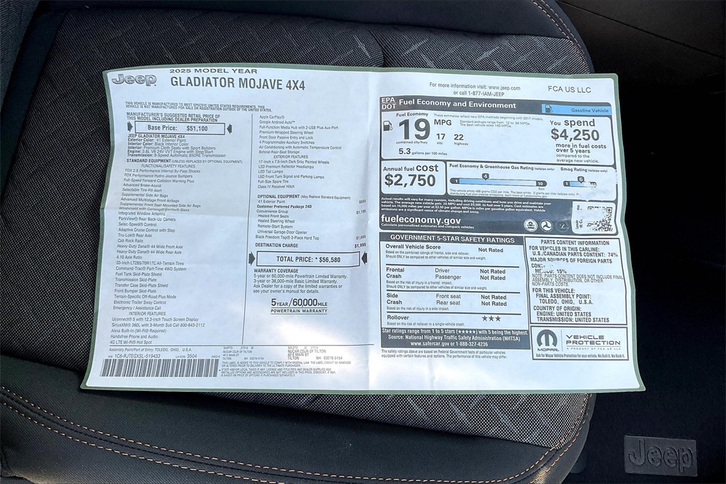 2025 Jeep Gladiator Mojave - Photo 17