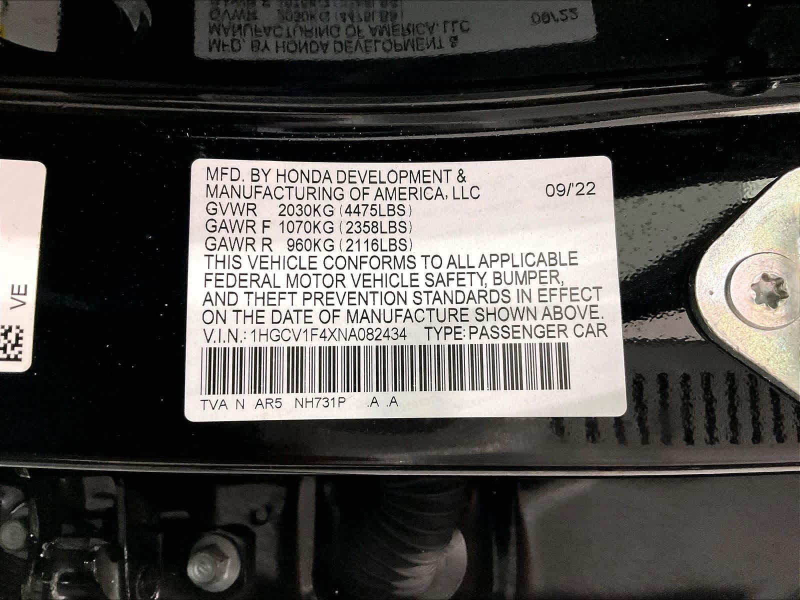 2022 Honda Accord Sport SE - Photo 33