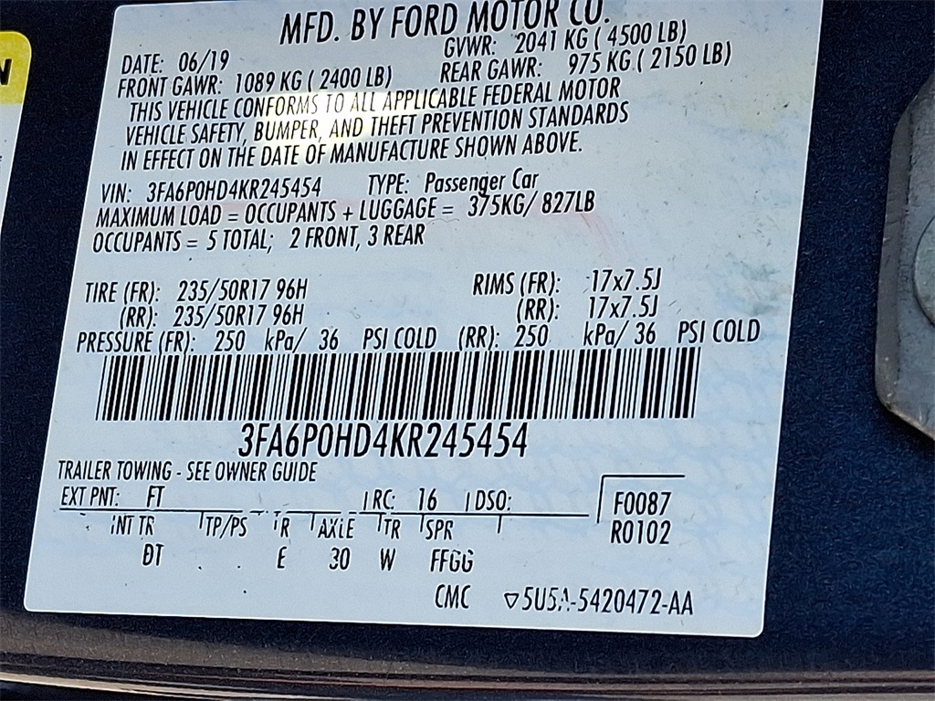 2019 Ford Fusion SE - Photo 27