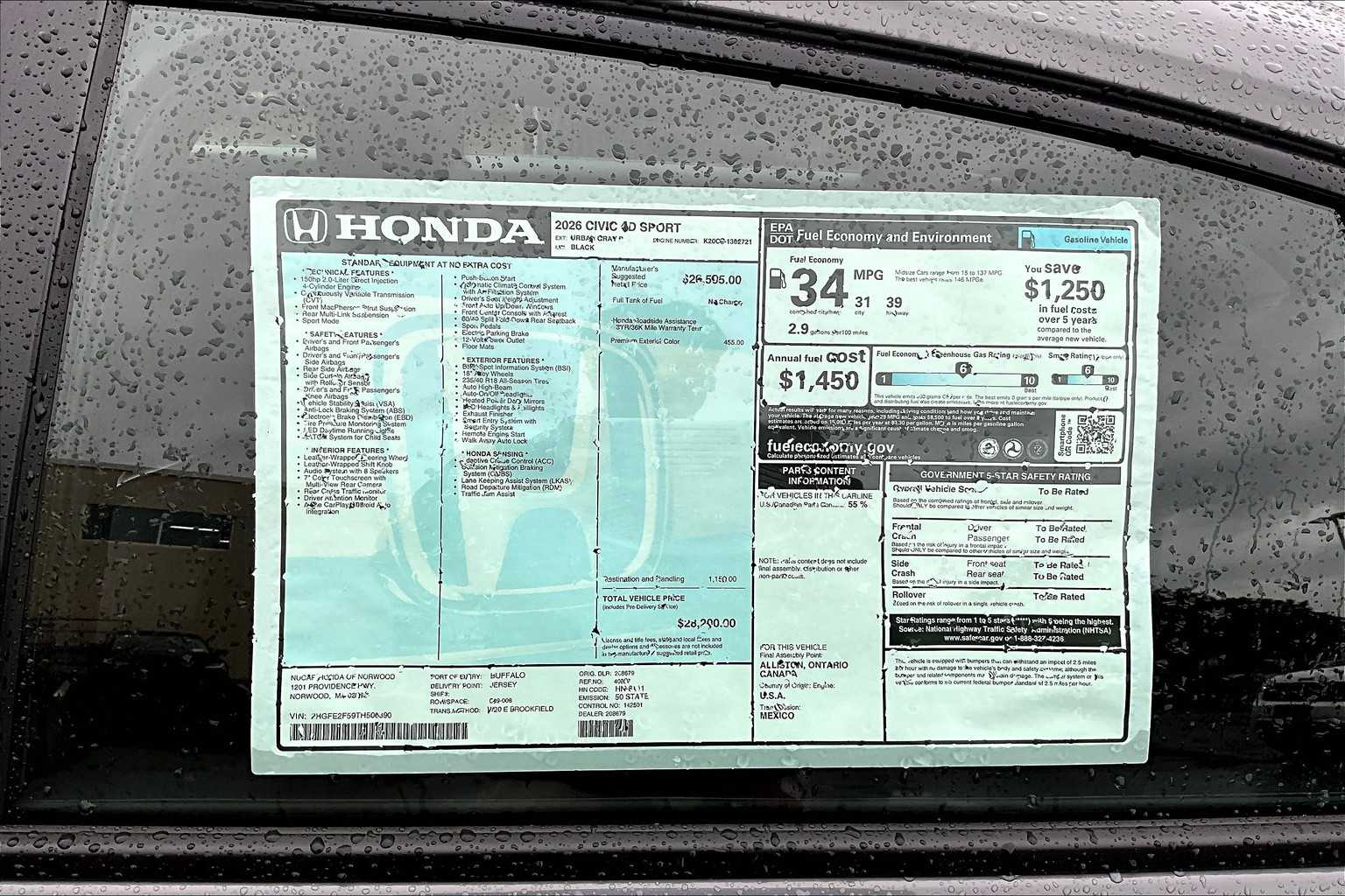 2026 Honda Civic Sport - Photo 18
