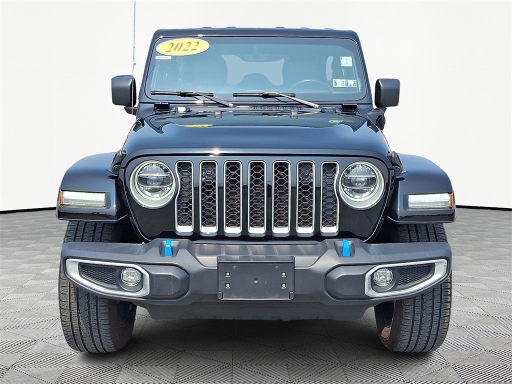 Used 2022 Jeep Wrangler Unlimited Sahara 4XE with VIN 1C4JJXP68NW123473 for sale in New Castle, DE