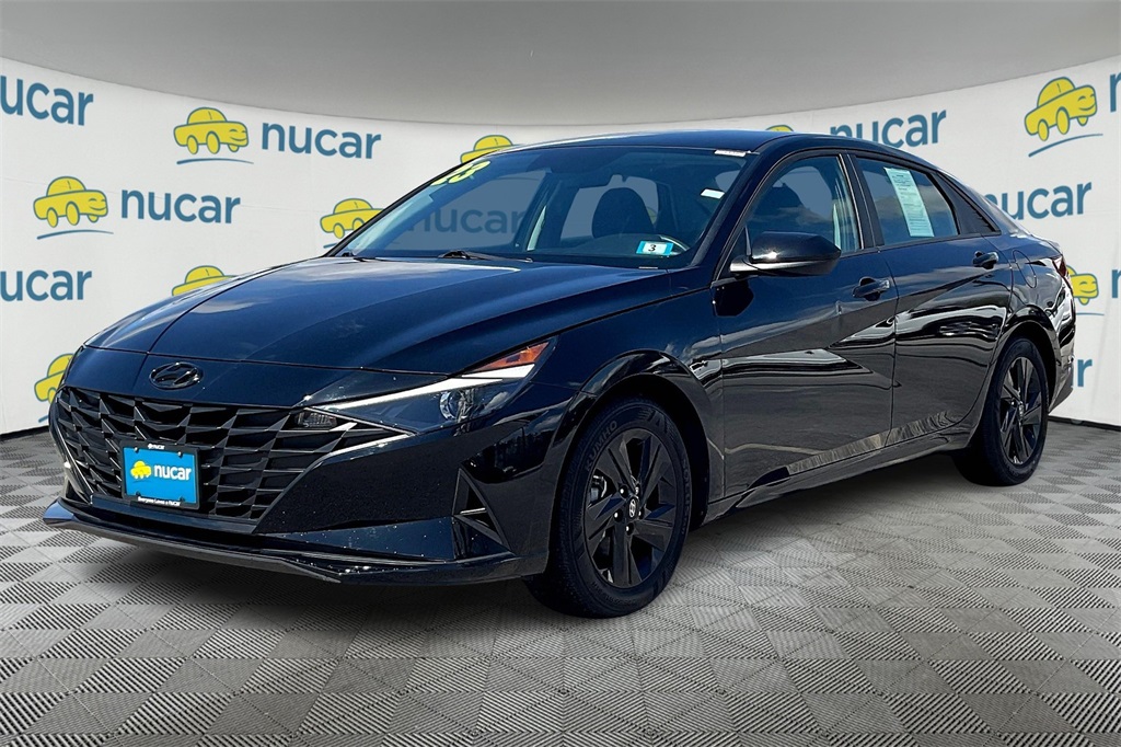 2023 Hyundai Elantra Hybrid Blue - Photo 3