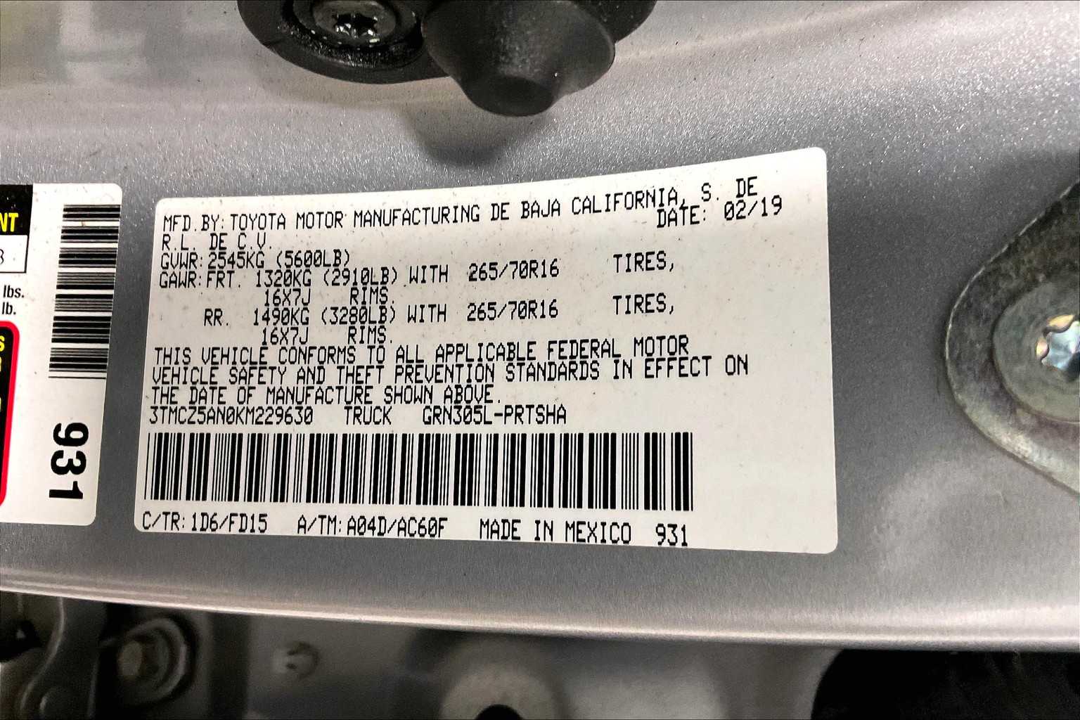 2019 Toyota Tacoma TRD Off Road - Photo 36