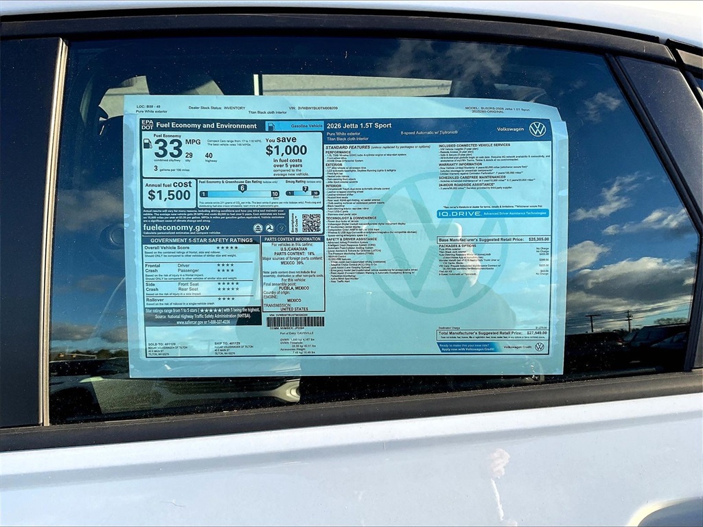 2026 Volkswagen Jetta 1.5T Sport - Photo 17