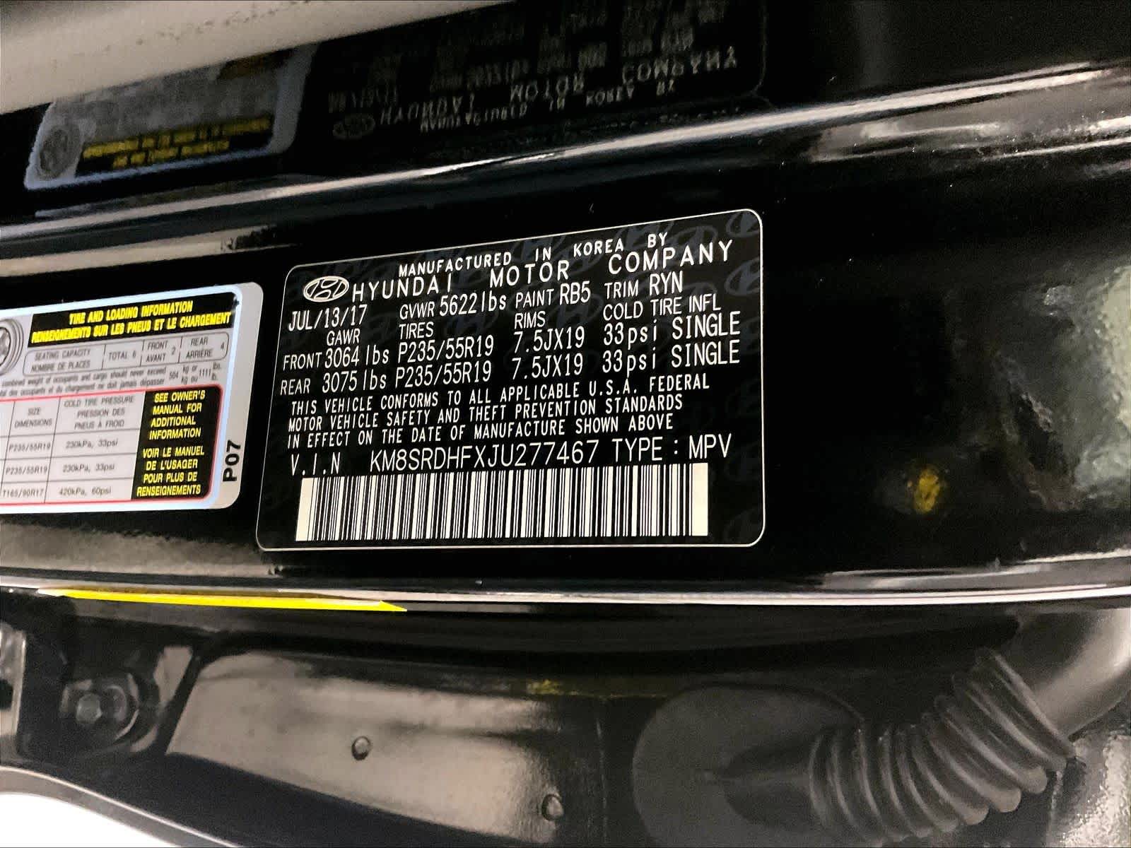 2018 Hyundai Santa Fe Limited Ultimate - Photo 36