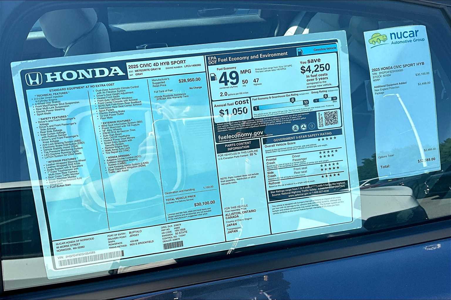 2025 Honda Civic Hybrid Sport - Photo 17