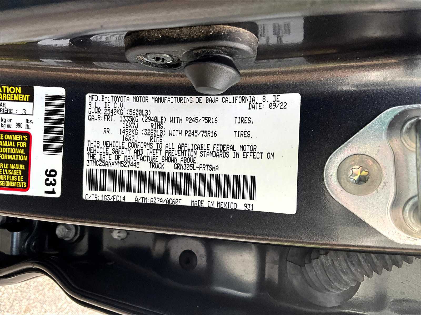 2022 Toyota Tacoma SR5 - Photo 36