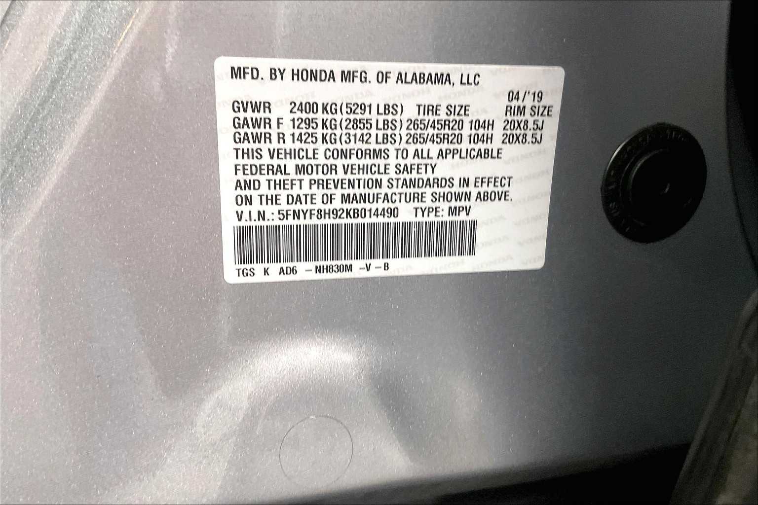 2019 Honda Passport Touring - Photo 36