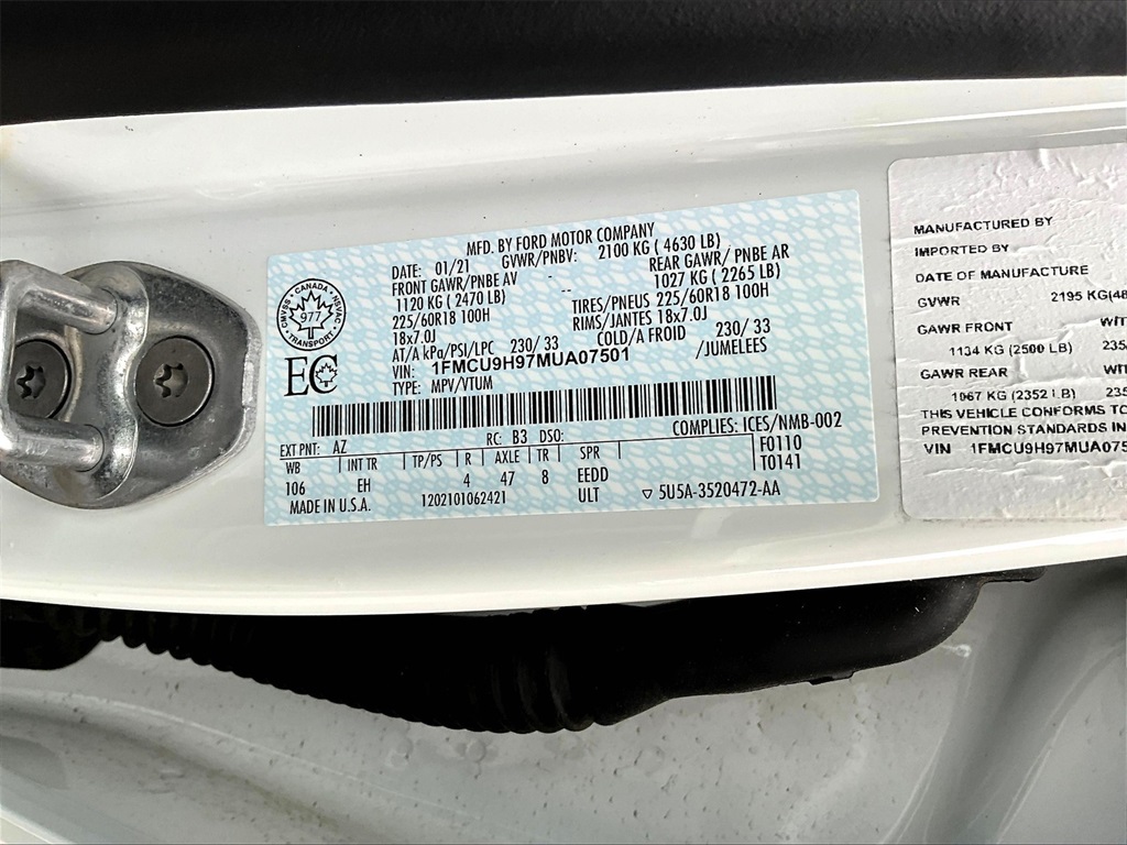 2021 Ford Escape SEL - Photo 35