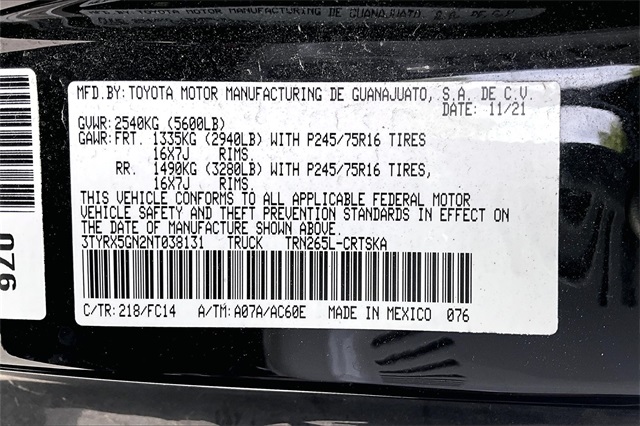 2022 Toyota Tacoma SR - Photo 9