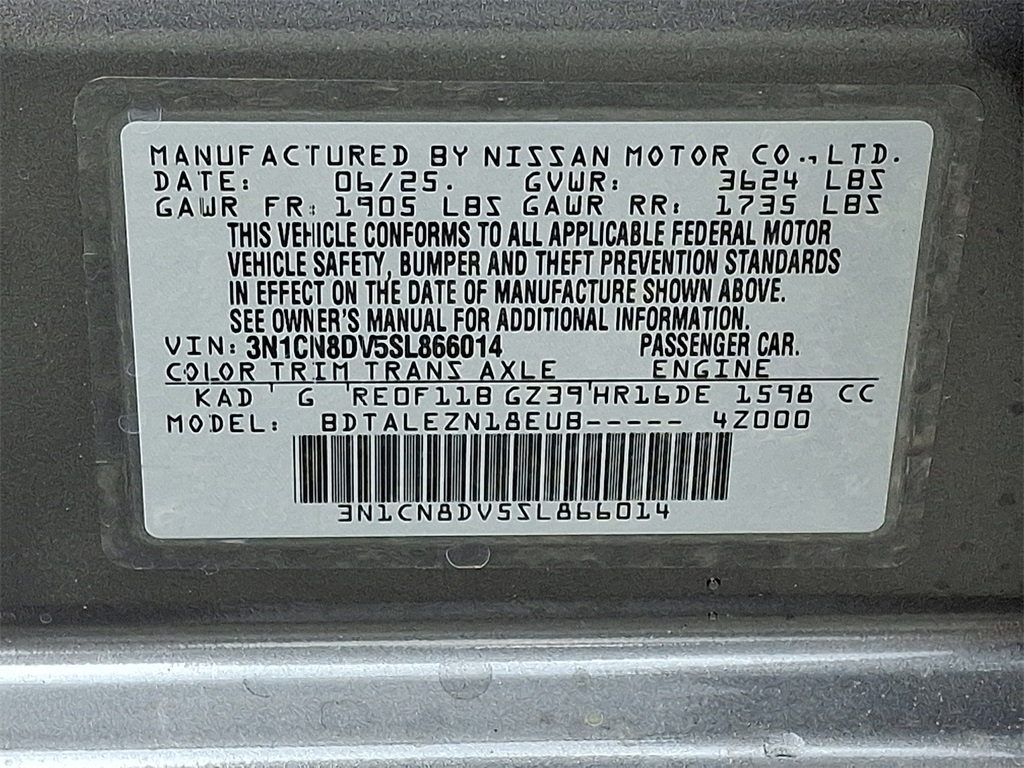 2025 Nissan Versa 1.6 S - Photo 16