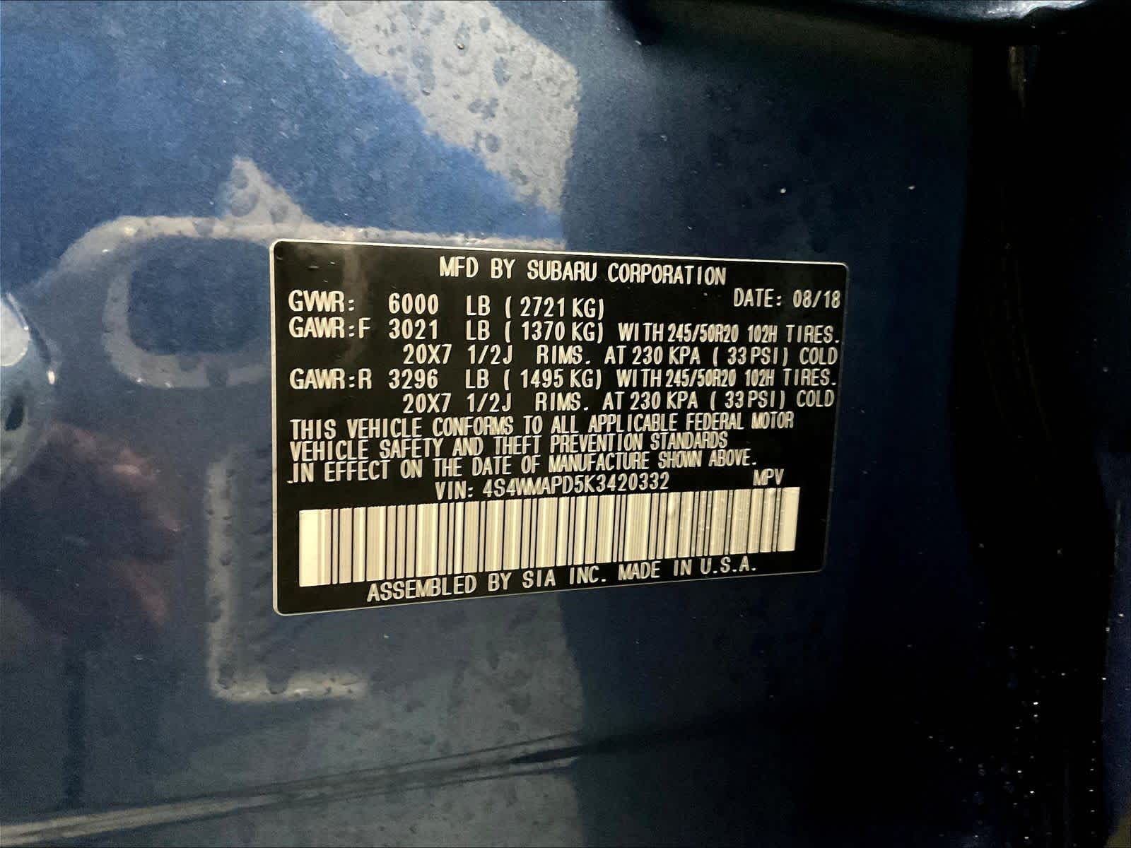 2019 Subaru Ascent Limited - Photo 36