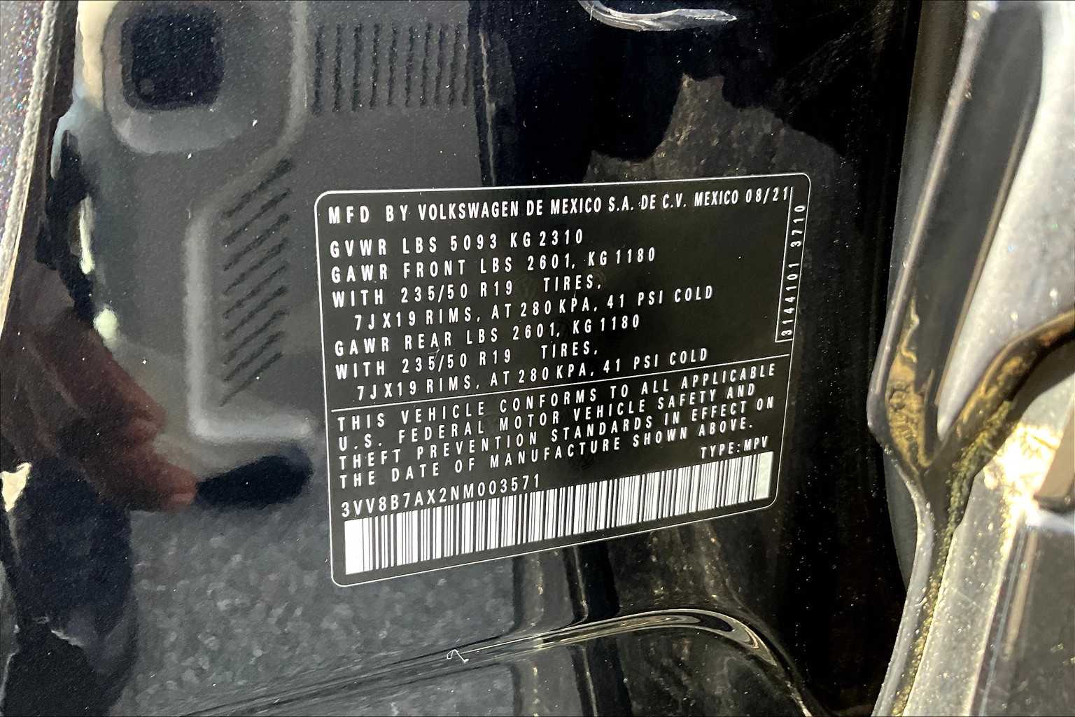 2022 Volkswagen Tiguan SE R-Line Black - Photo 36