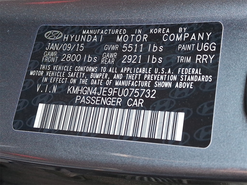 2015 Hyundai Genesis 3.8 - Photo 7