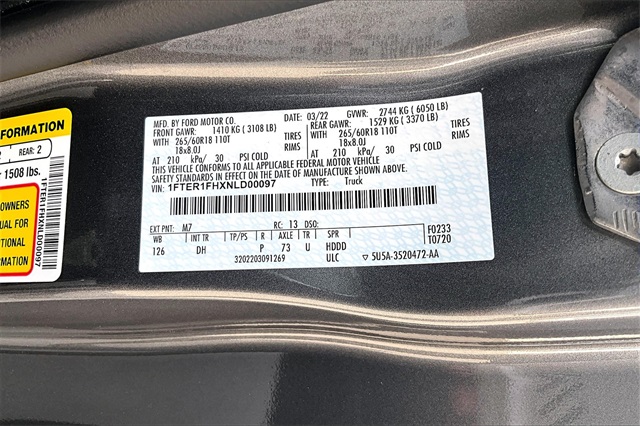 2022 Ford Ranger Lariat - Photo 35