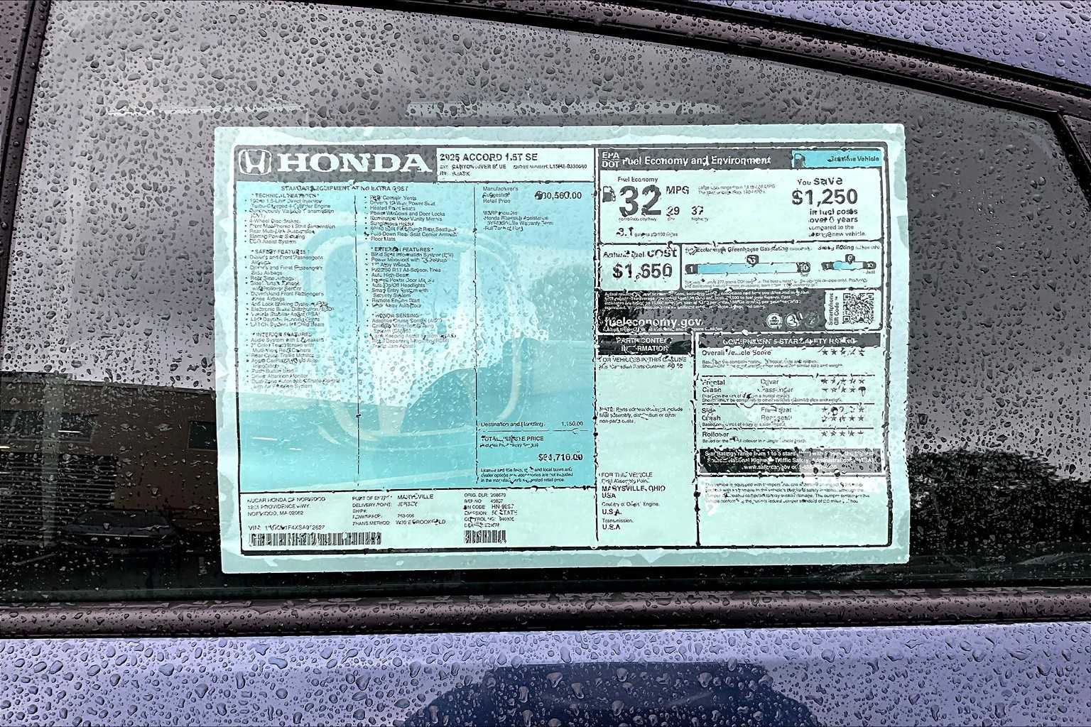 2025 Honda Accord SE - Photo 18