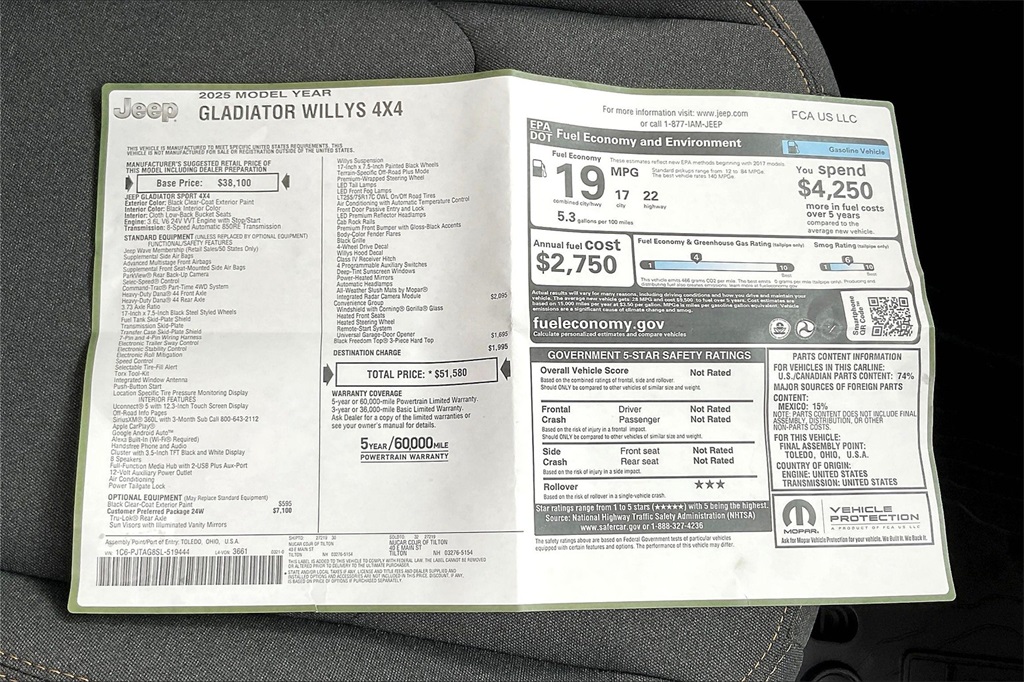 2025 Jeep Gladiator Willys - Photo 17