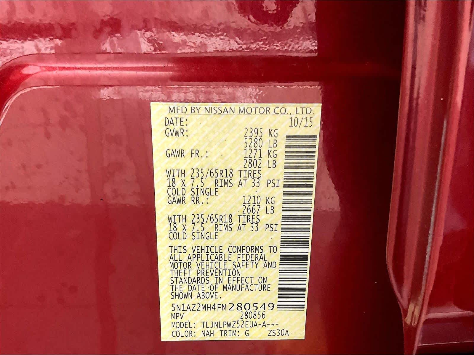 2015 Nissan Murano S - Photo 34