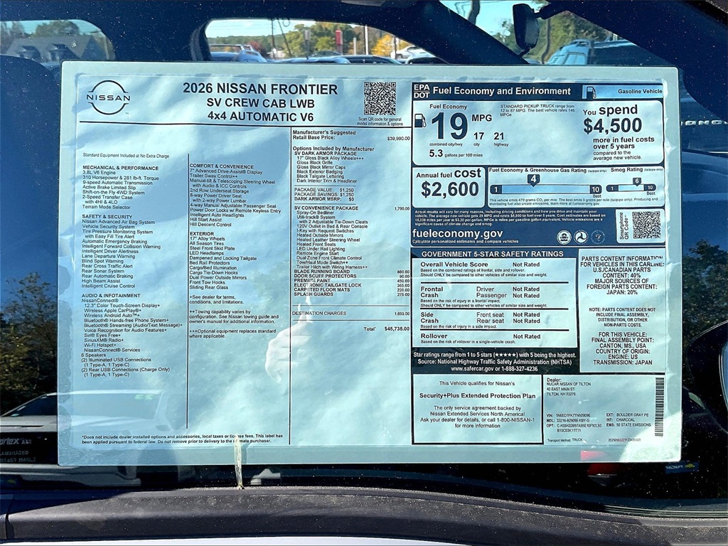 2026 Nissan Frontier SV - Photo 17