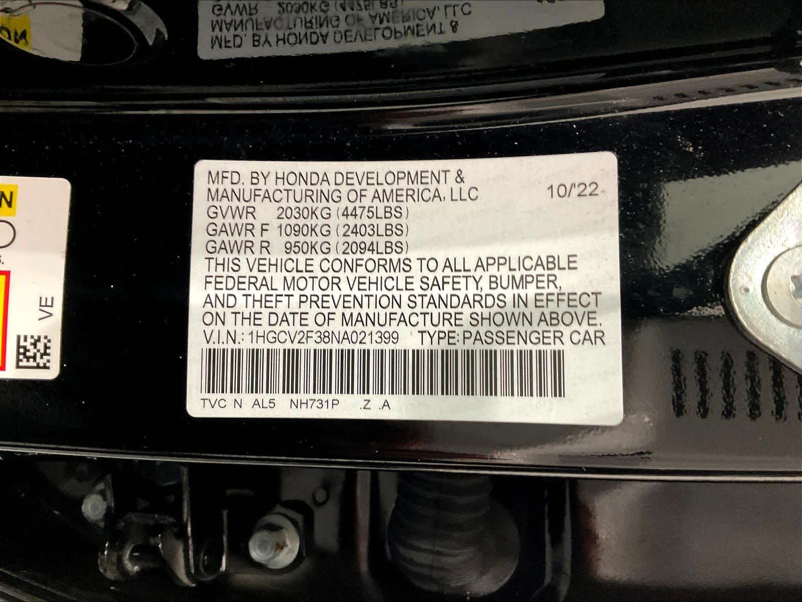 2022 Honda Accord Sport - Photo 35