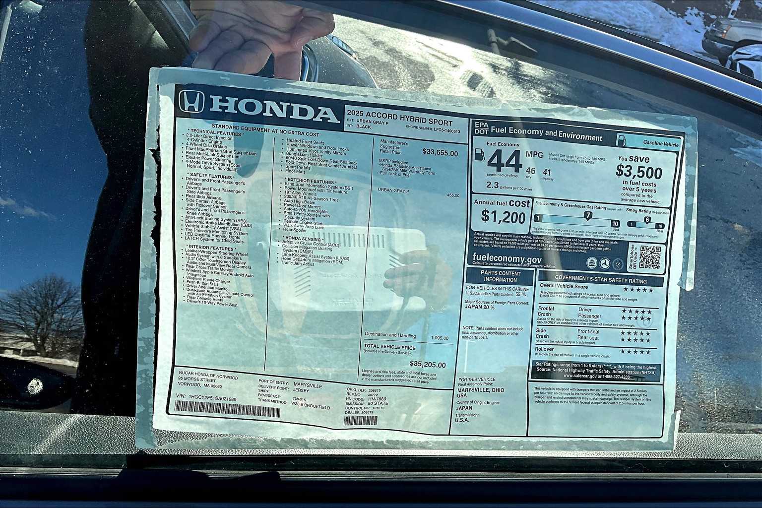 2025 Honda Accord Hybrid Sport - Photo 18