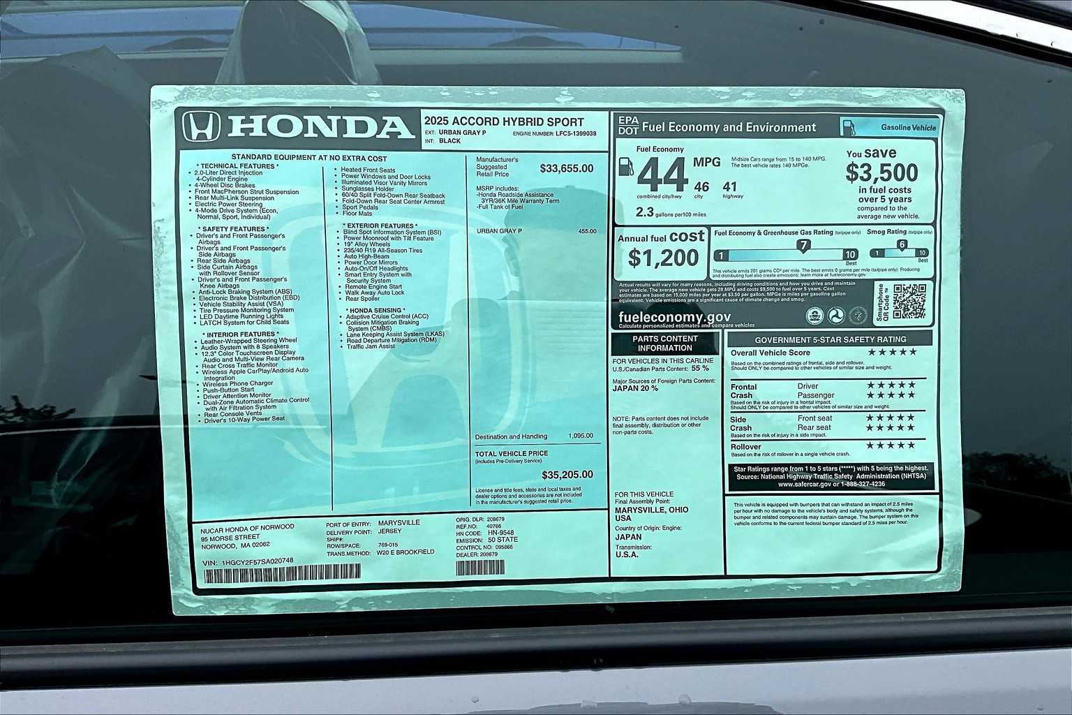 2025 Honda Accord Hybrid Sport - Photo 17